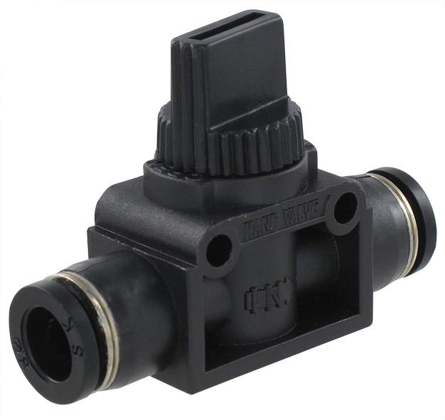 3/2 technopolymer valves with push-in connections Technopolymer valves