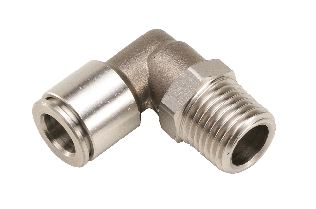 Stainless steel BSP tapered male swivel elbow push-in fittings