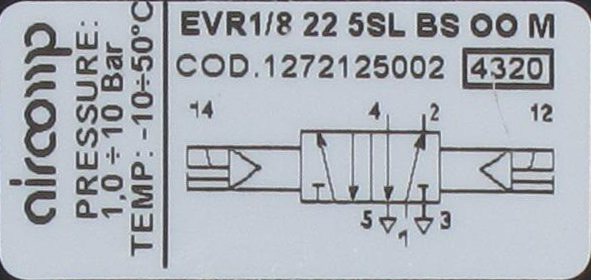 5/2-G1/8 bistable solenoid operated valve Pneumatic components