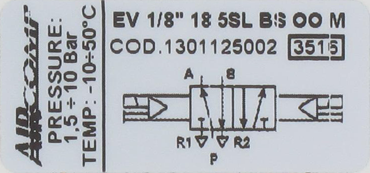 5/2-G1/8 bistable solenoid-pneumatic valve Pneumatic valves