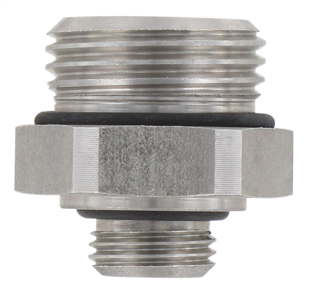 AISI 316Ti stainless steel cylindrical M/M reducer with mounted FKM seal 3/8-1/8 Fittings and couplings