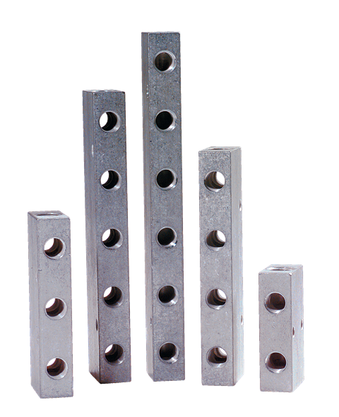 Aluminium distribution frames 2 inlets 1/4 outlets 1/8 Distribution frames