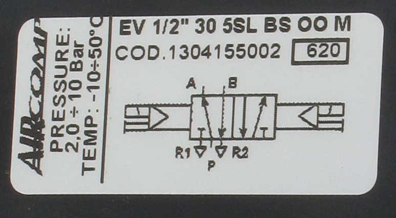 Bistable 5/2-G1/2 electro-pneumatically operated valve Pneumatic components