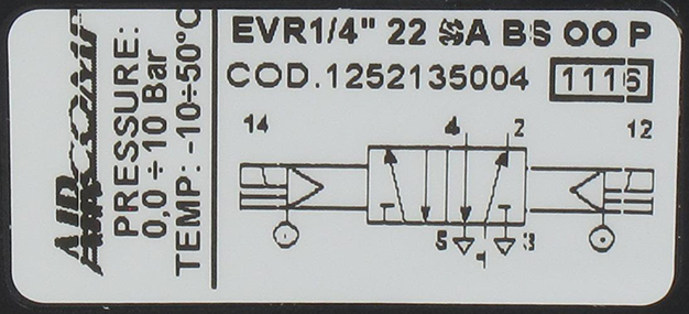 Bistable 5/2-G1/4 solenoid operated valve Pneumatic components