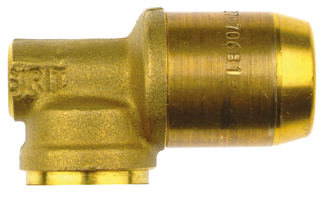 Brass swivel L push-in fittings for brake systems Pneumatic push-in fittings