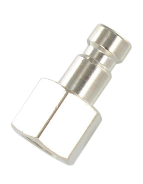 BSP female micro-plugs 2.7 mm bore in nickel plated brass 110 - Micro-couplings DN2.7