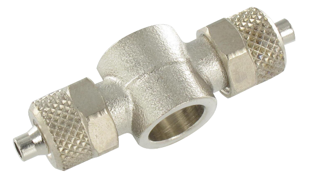 Double banjo push-on fittings Push-on fittings in nickel plated brass