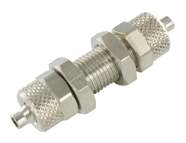 Double equal wall penetration push-on fitting 6/4 Push-on fittings