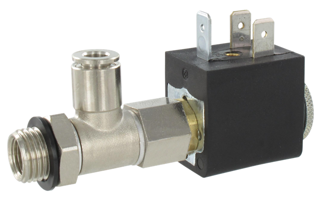 Solenoid valve with 1/4\"-T6 push-in connection 220V AC Pneumatic drivers