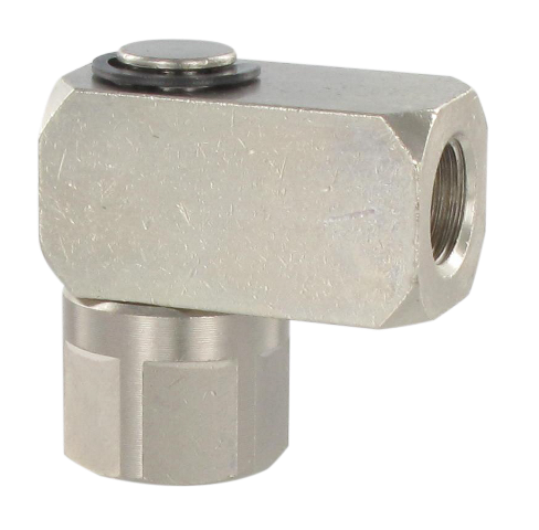 Rotating union 1 inlet 1 outlet 1/8 - VITON seal Swivel fittings female/female 1 inlet, 1 outlet