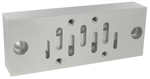 ISO size 1 single subbase 1/8\" connection bottom outlets