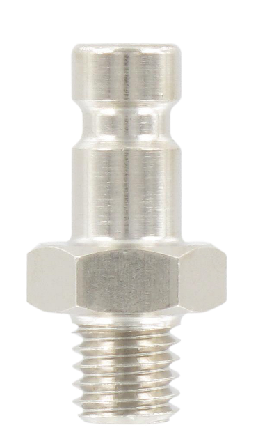 Male micro-plug 2.7 mm bore in nickel plated brass M5 110 - Micro-couplings DN2.7