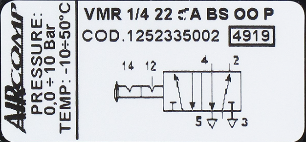 Manually operated push-pull pneumatic valve 5/2-G1/4 bistable Pneumatic components