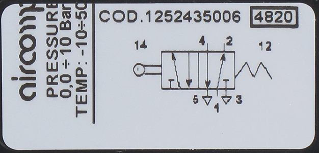 Mechanically operated spool valve with roller lever 5/2-G1/4 Pneumatic components