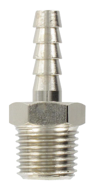 Nickel-plated brass conical male barb connector 1/4-6 Fittings and couplings