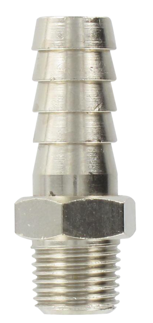 Nickel-plated brass conical male barb connector 1/8-9 Fittings and couplings