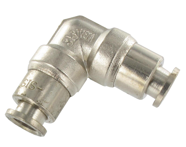 Nickel-plated brass elbow push-in fitting T12-12 Pneumatic push-in fittings