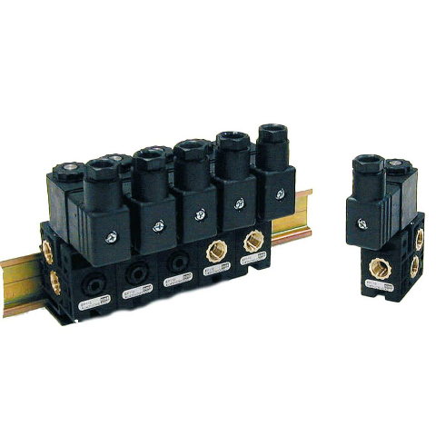 Pneumatic drivers battery, intermediate module, T.4 NO 3/2 Pneumatic valves