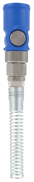 Quick-connect safety coupling anti-scratch design ISO-B compression socket with spring D8 mm T.12/10 ISO-B DN8 quick-connect safety couplings for pneumatics