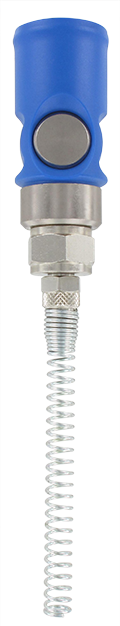 Quick-connect safety coupling anti-scratch design ISO-B compression socket with spring D8 mm T.6/4 ISO-B DN8 quick-connect safety couplings for pneumatics