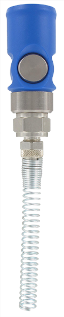 Quick-connect safety coupling anti-scratch design ISO-B compression socket with spring D8 mm T.8/6 ISO-B DN8 quick-connect safety couplings for pneumatics