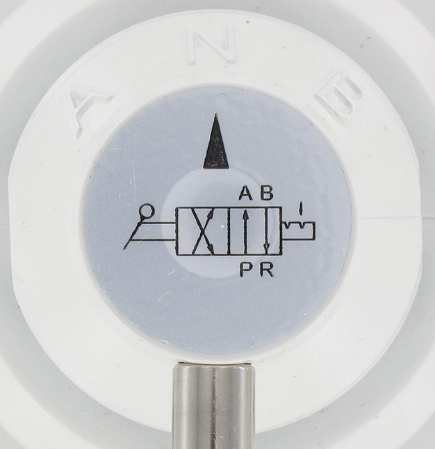 Rotary lever pneumatic valve 4/2 bistable 3/4'' bistable in metal Pneumatic components