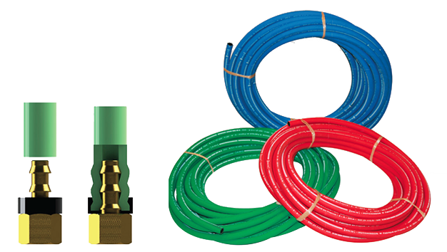 Self-tightening hoses (40 m coil) Technical hoses