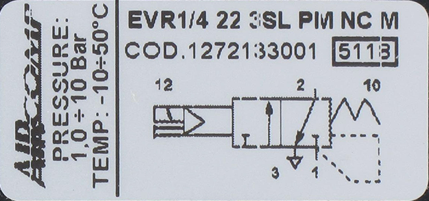 Solenoid air operated valve 3/2 NC (G1/4'') Pneumatic components