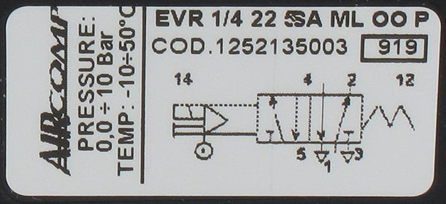 Solenoid operated valve 5/2-G1/4 Pneumatic components