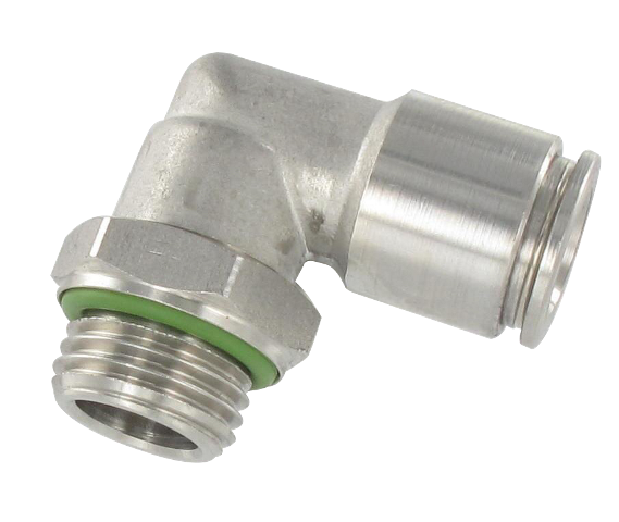 Stainless steel BSP male swivel elbow push-in fitting T6-M5 Pneumatic push-in fittings
