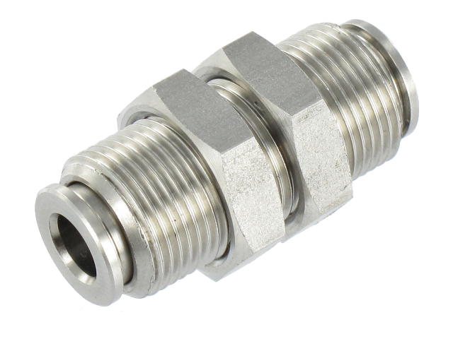 Stainless steel double wall push-in fittings Pneumatic push-in fittings