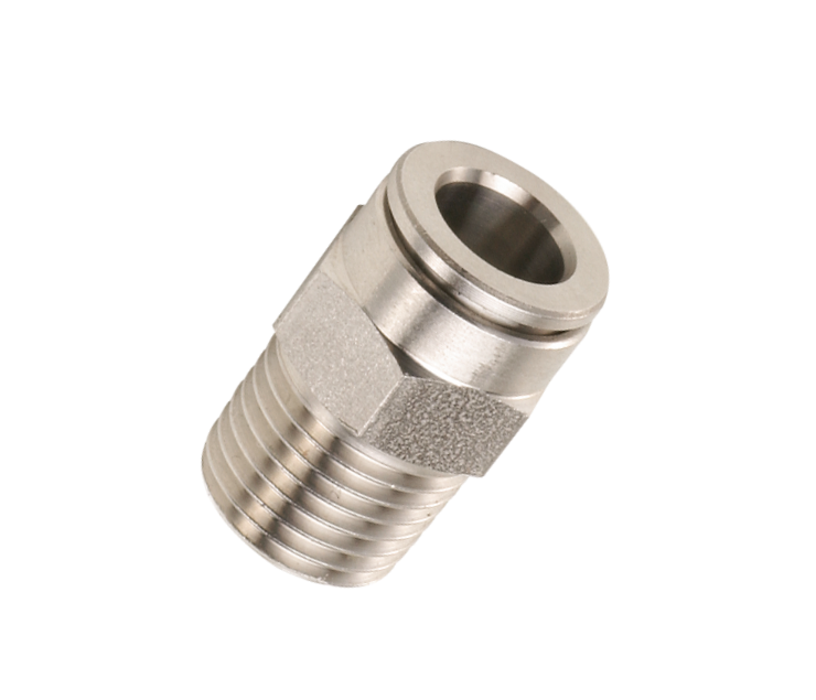 Stainless steel straight male BSP tapered push-in fittings Pneumatic push-in fittings