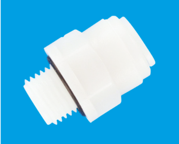 NSF61 straight male BSP cylindrical acetal push-in fitting 3/8\" T12 Pneumatic push-in fittings