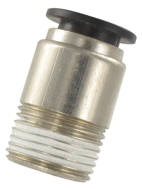 Straight male BSP tapered push-in fittings with body in nickel-plated brass 4700 - Push-in fittings SENFIT