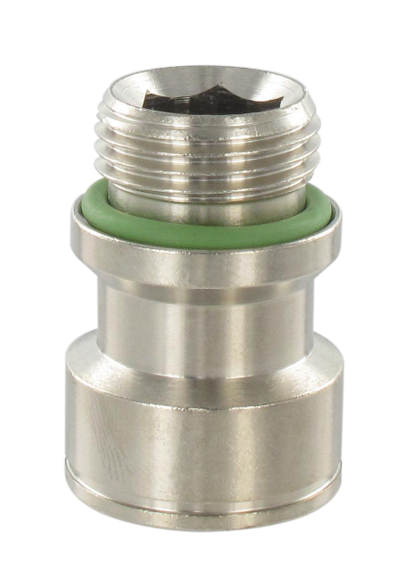 Straight male cylindrical threaded connectors for plastic injection moulding couplings Quick-connect couplings