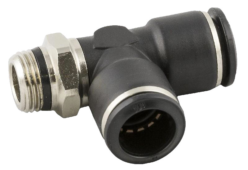 T14-3/8 conical male side T-fitting Pneumatic push-in fittings