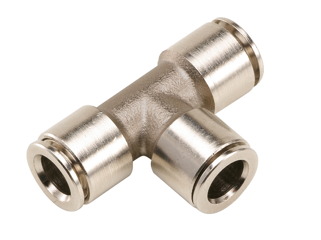 Triple equal stainless steel T push-in fittings Pneumatic push-in fittings