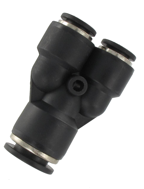 Unequal resin Y push-in fittings Pneumatic push-in fittings